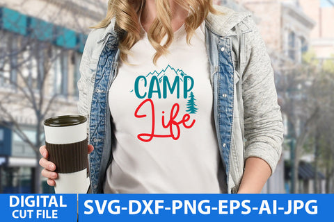 Camp Life SVG Cut File ,Camp Life SVG Bundle SVG BlackCatsMedia 