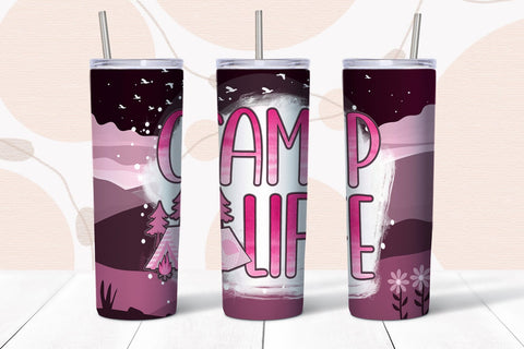 Camp Life Tumbler Sublimation I Camping Tumbler Sublimation Sublimation Happy Printables Club 