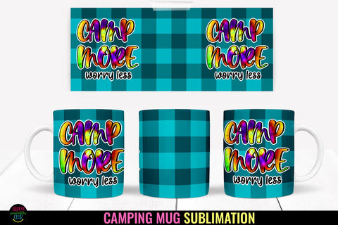 Camp More Mug Sublimation I Camping Mug Sublimation I Mugs Sublimation Happy Printables Club 