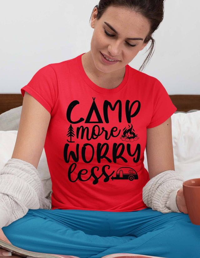 Camp more worry less svg, Camping cricut, camp t shirt svg, happy camping SVG Isabella Machell 