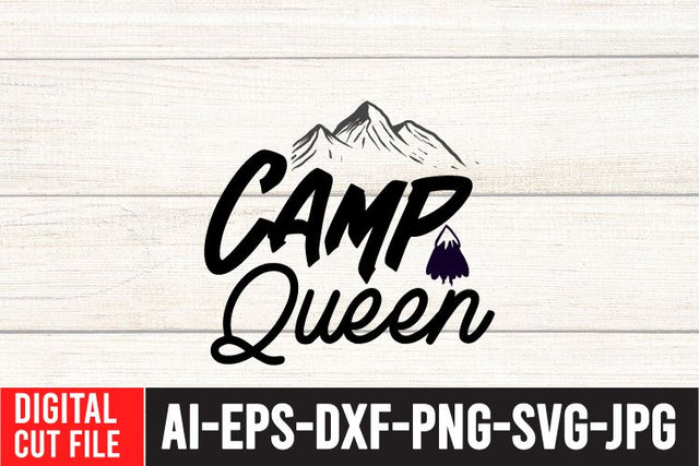 Camp Queen SVG Cut File SVG BlackCatsMedia 