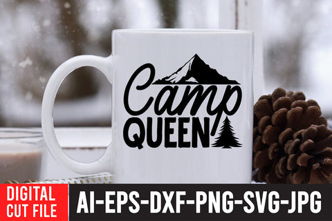 Camp Queen SVG Cut File SVG BlackCatsMedia 