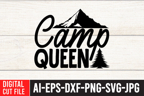 Camp Queen SVG Cut File SVG BlackCatsMedia 