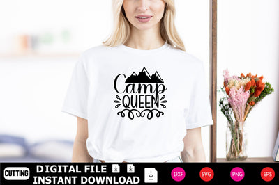 Camp Queen SVG cut files SVG Shahin alam 