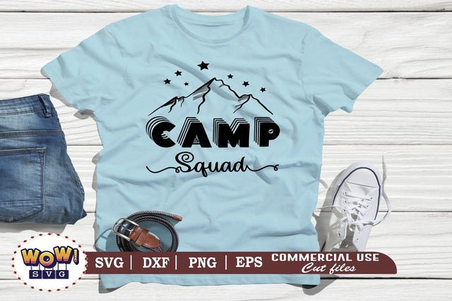 Camp squad svg, Camping svg, RV svg, Png, Dxf SVG Wowsvgstudio 