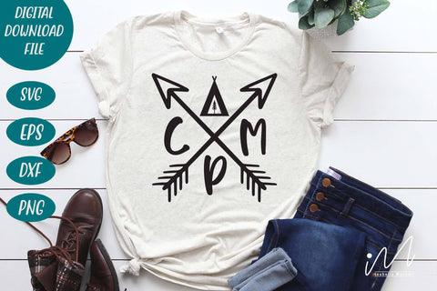 Camp svg, Happy camper svg, camp t shirt svg SVG Isabella Machell 