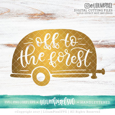 Camper Off to the Forest SVG Lilium Pixel SVG 