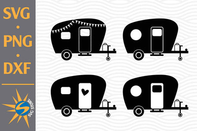 Camper Silhouette SVG, PNG, DXF Digital Files Include SVG SVGStoreShop 