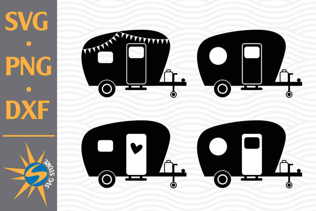 Camper Silhouette SVG, PNG, DXF Digital Files Include SVG SVGStoreShop 