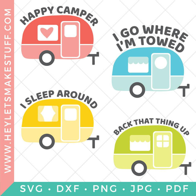Camper SVG Bundle SVG Hey Let's Make Stuff 