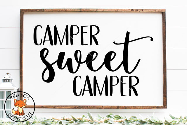 Camper Sweet Camper svg | Outdoors SVG | SVG PNG DXF SVG RedFoxDesignsUS 