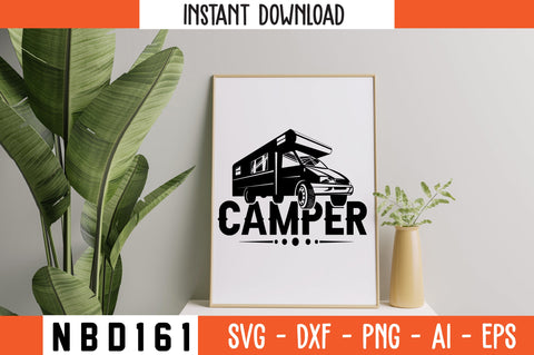 CAMPER T-Shirt Design SVG Nbd161 