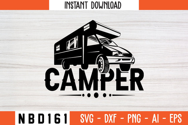 CAMPER T-Shirt Design SVG Nbd161 