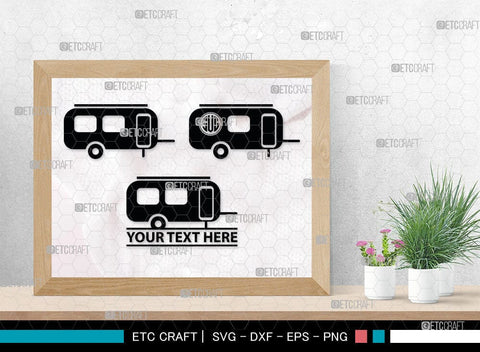Camper Van Monogram, Camper Van Silhouette, Camper Van SVG, Travel Van Svg, Travel Svg, SB00037 SVG ETC Craft 