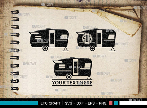 Camper Van Monogram, Camper Van Silhouette, Camper Van SVG, Travel Van Svg, Travel Svg, SB00037 SVG ETC Craft 