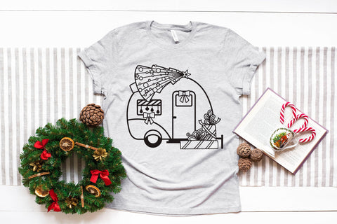 Camper Van SVG, Christmas SVG Camper, Camping SVG. SVG Elinorka 