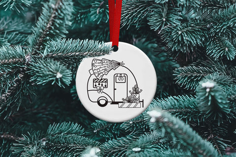 Camper Van SVG, Christmas SVG Camper, Camping SVG. SVG Elinorka 