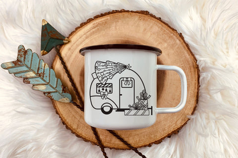 Camper Van SVG, Christmas SVG Camper, Camping SVG. SVG Elinorka 