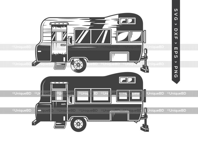 Camper Van SVG Cut File | Travel Van Svg | Camper Svg | Road Trip Svg | Camper Car Svg | Camper Van Silhouette | Dxf | Eps | Png | Cut File SVG ETC Craft 