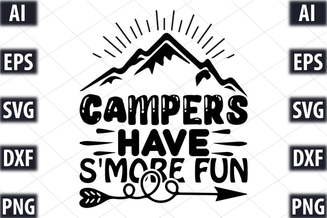 Campers have s'more fun SVG SVGista 