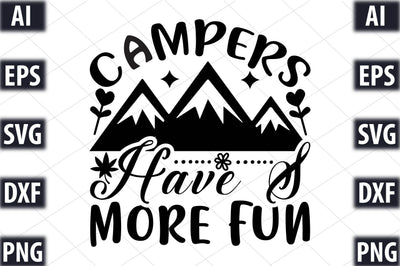 Campers have s'more fun SVG SVGista 