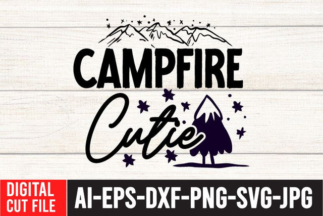 Campfire Cutie SVG Cut File SVG BlackCatsMedia 