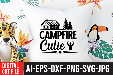 Campfire Cutie SVG Cut File SVG BlackCatsMedia 