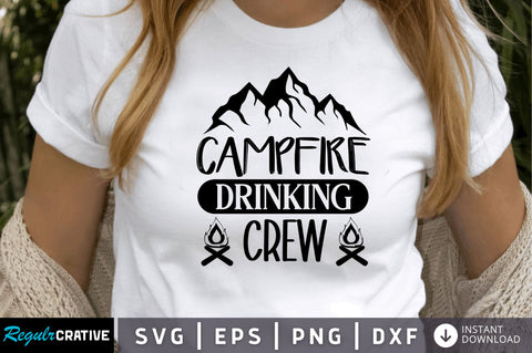 Campfire drinking SVG SVG Regulrcrative 