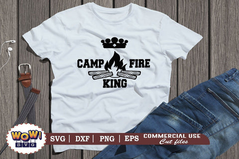 Campfire king svg, Camping svg, RV svg, Png, Dxf SVG Wowsvgstudio 