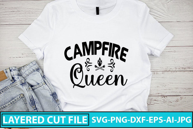 CAMPFIRE QUEEN SVG Cut File SVG Syaman 