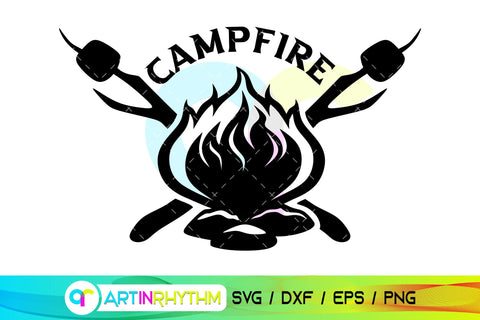 Campfire svg, Camping svg, Bonfire svg SVG Artinrhythm shop 