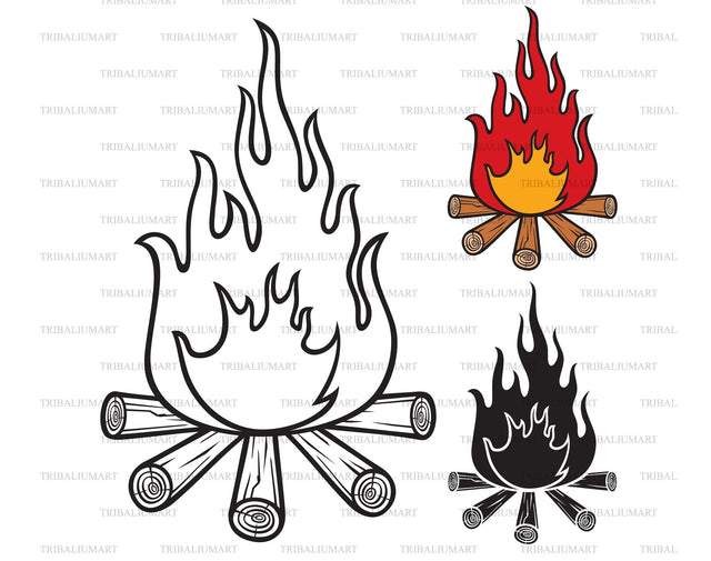 Campfire SVG TribaliumArtSF 