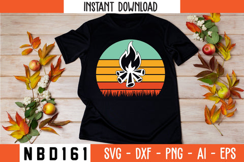 campfire T-Shirt Design SVG Nbd161 