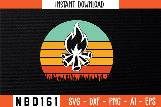 campfire T-Shirt Design SVG Nbd161 
