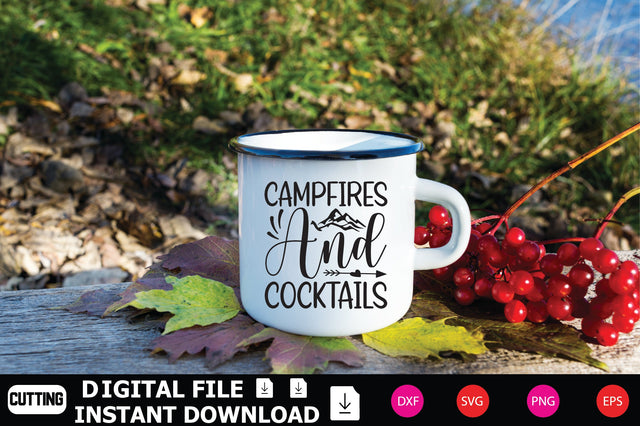 Campfires And Cocktails SVG Shahin alam 