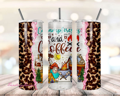 Campfires And Coffee Camping Coffee Mug 20oz Tumbler PNG, Campfires And Coffee Camping Png, Camper Tumbler Png, Camping Png,Digital Download Sublimation TrendingDesign 