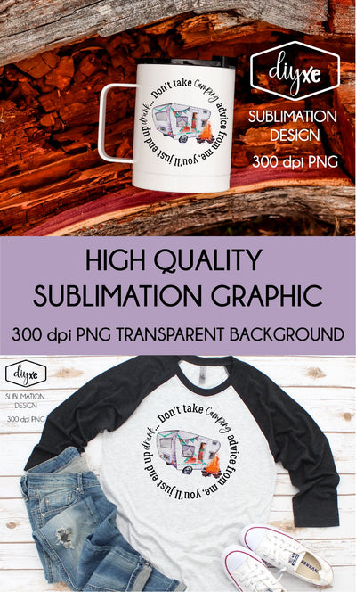 Camping Advice | Summer Sublimation Sublimation DIYxe Designs 