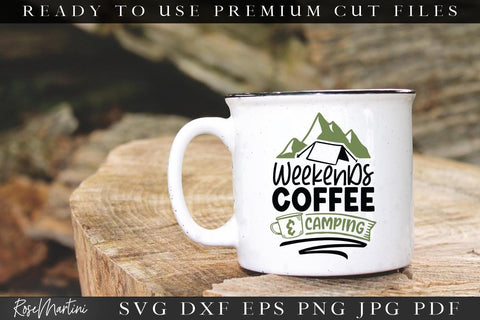 Camping And Coffee SVG Bundle | 10 Cut Files Designs SVG RoseMartiniDesigns 