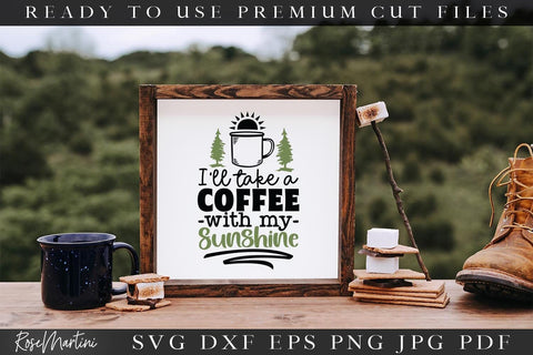 Camping And Coffee SVG Bundle | 10 Cut Files Designs SVG RoseMartiniDesigns 