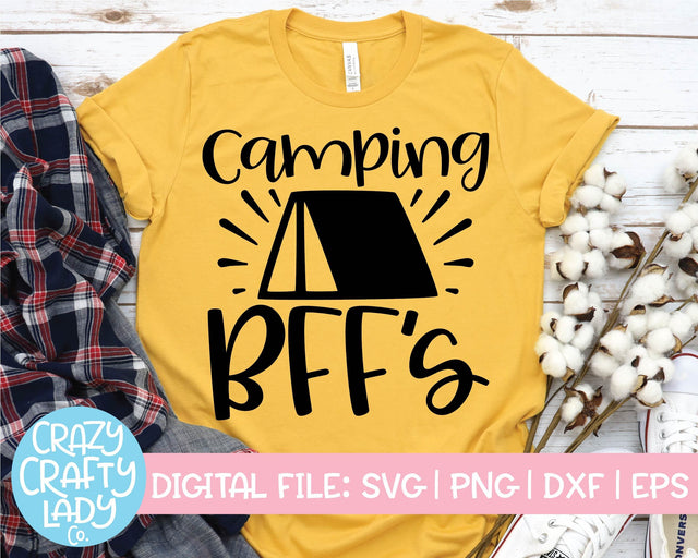 Camping BFF's | Friendship SVG Cut File SVG Crazy Crafty Lady Co. 