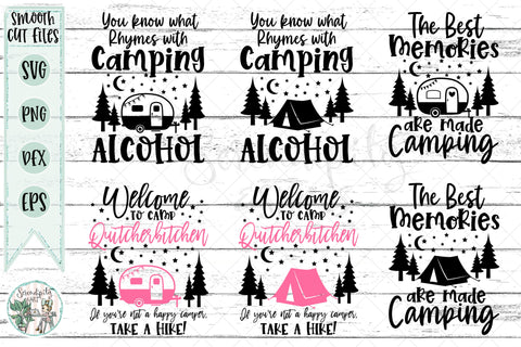 Camping Bundle - 26 Cut File Designs - SVG - PNG - DXF - EPS SVG Serendipity and Art 