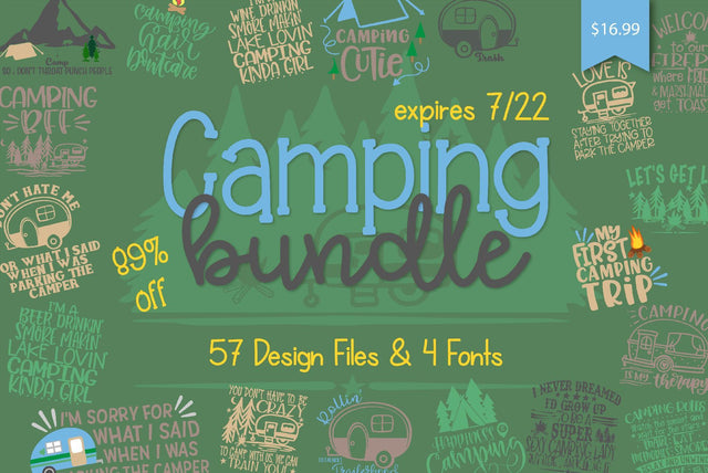 Camping Bundle Bundle So Fontsy Design Shop 