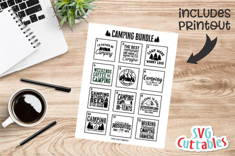 Camping Bundle svg - Camping SVG - Shirt Design - Cut File - svg - dxf - eps - png - Silhouette - Cricut SVG Svg Cuttables 