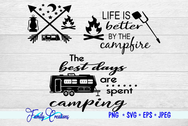 Camping Bundle SVG Family Creations 
