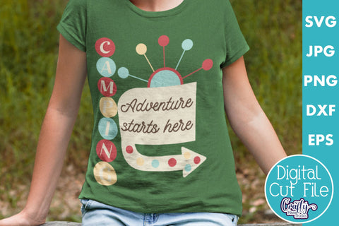 Camping Bundle Svg | Mid Century Modern Travel Road Signs SVG Crafty Mama Studios 