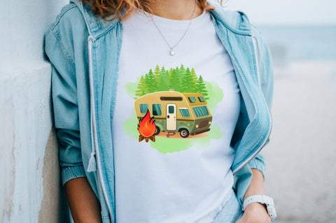 Camping Clipart Sublimation PNG Sublimation Regulrcrative 