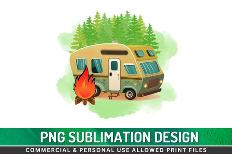 Camping Clipart Sublimation PNG Sublimation Regulrcrative 