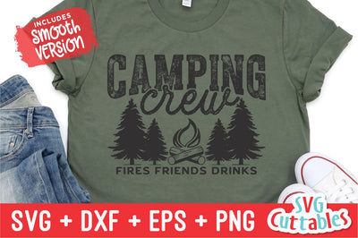 Camping Crew svg - Camping SVG - Shirt Design - Cut File - svg - dxf - eps - png - Silhouette - Cricut SVG Svg Cuttables 