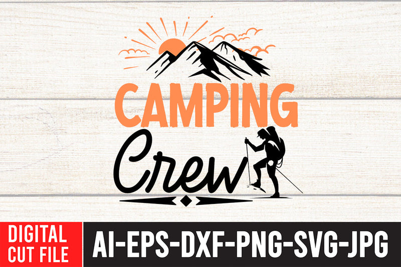 Camping Crew SVG Cut File SVG BlackCatsMedia 