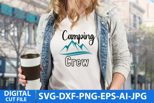 Camping Crew SVG Design ,Camping Crew SVG Cut File, Camper SVG Bundle SVG BlackCatsMedia 